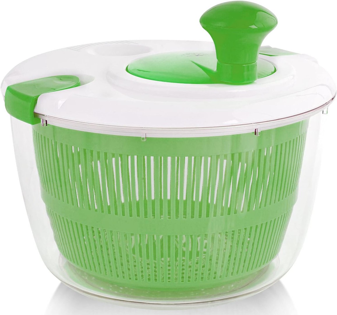 cocina - Secador manual de ensalada lechuga Spinner de gran capacidad 5 Litros lechuga 0