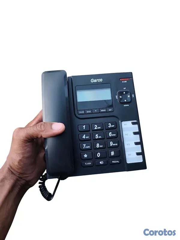 celulares y tabletas - vendo teléfonos residencial se compró pero no se utilizó color negro 5