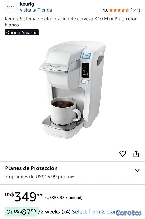 electrodomesticos - Cafetera KEURIG  2