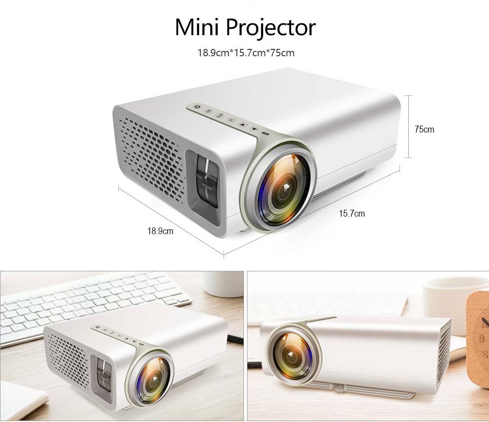 otros electronicos - Proyector LED con HDMI, dispositivo Compatible con USB 1080P HD, videobeam cine 2