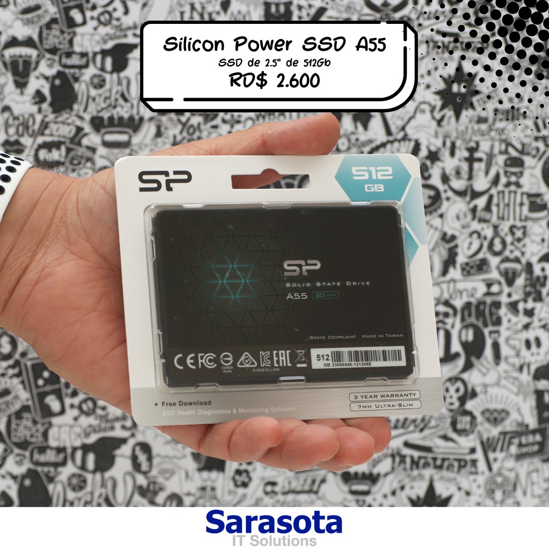 computadoras y laptops - SSD 256Gb Silicon Power Garantía 1 año de garantía