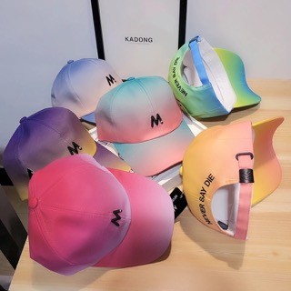 joyas, relojes y accesorios - Gorra gradiente fluorescente degradado colorida beisbol hombre mujeres ajustable 0