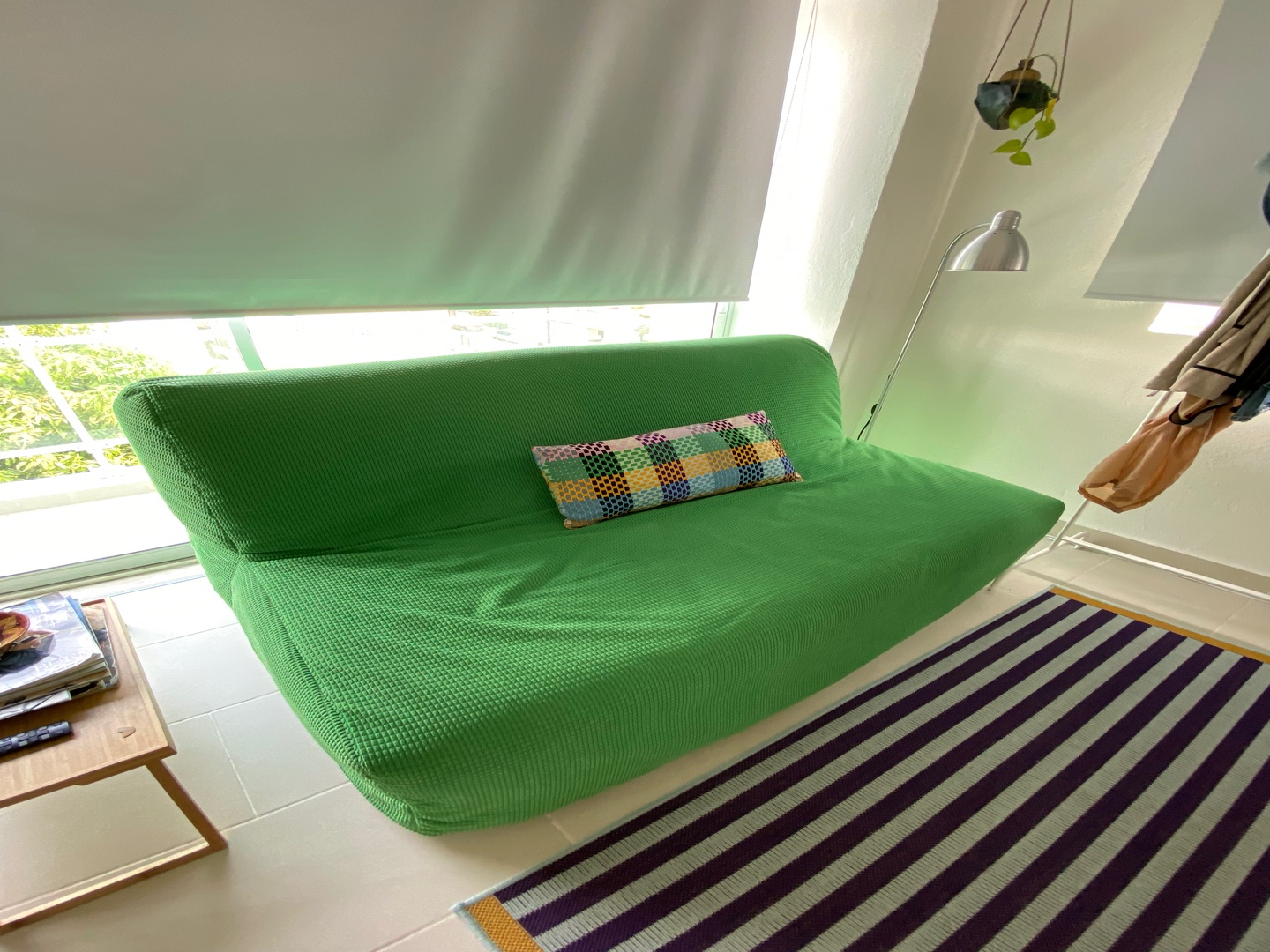 muebles y colchones - IKEA Sofa-cama color Verde. Como nuevo 10/10 1