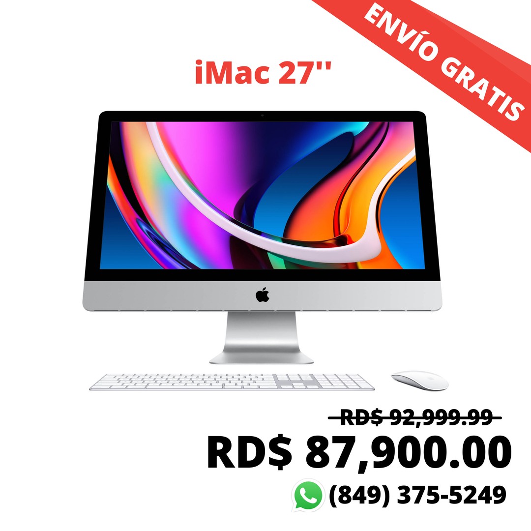 computadoras y laptops - iMac 27'' Retina 5K, 2017 + Envio gratis
