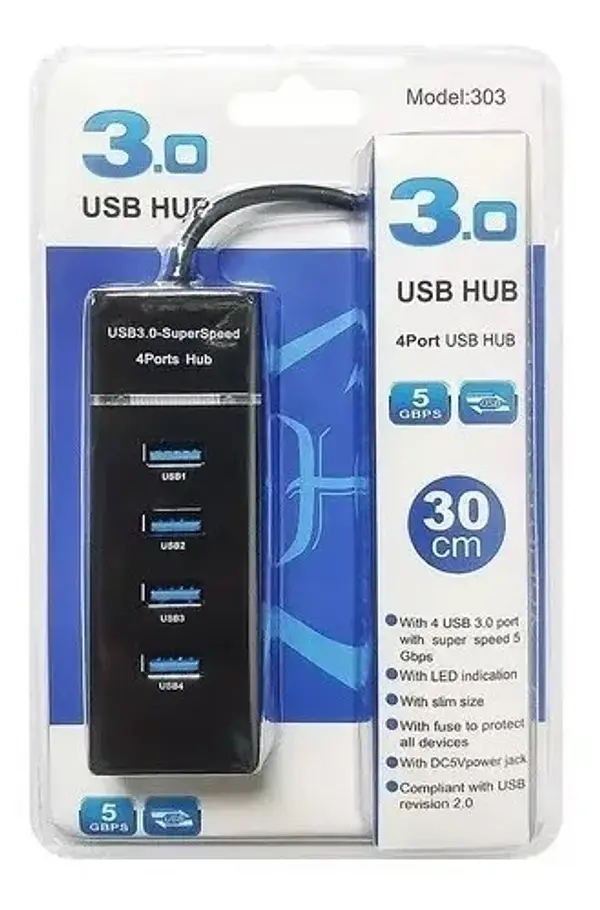 otros electronicos - Hub Usb Tipo C 4 Puertos Adaptador Convertidor Usb