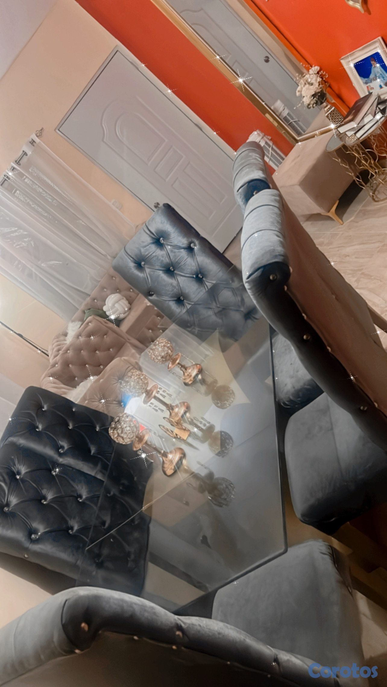 muebles y colchones - vendo juego de comedor como nuevo, el único detalle es en el cristal pregúntale  2