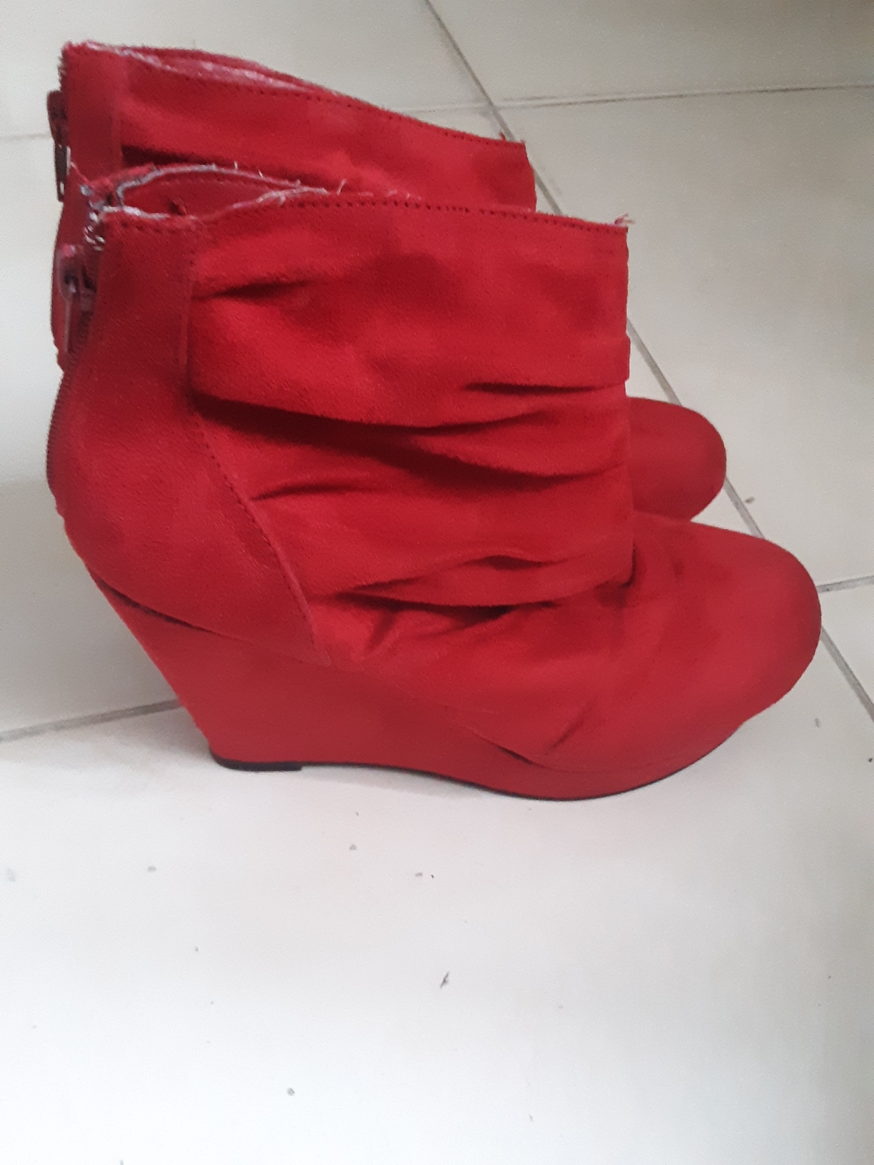zapatos para mujer - Botines rojos