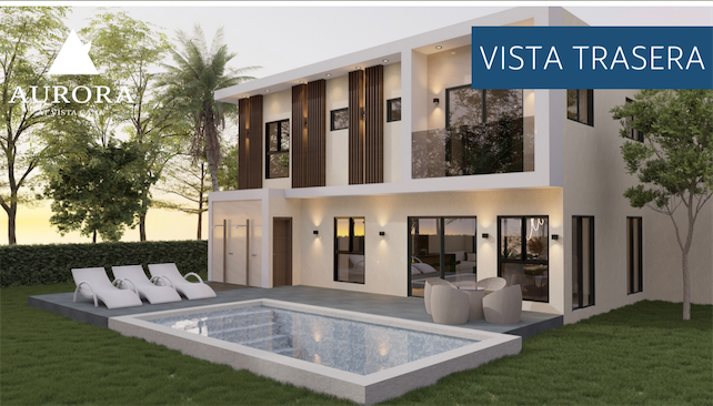 casas vacacionales y villas - Venta de villas de 527mts en vista cana con opción a piscina  4