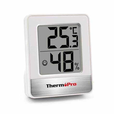 articulos de oficina - ThermoPro TP49 - Termómetro digital con monitor de temperatura y humedad