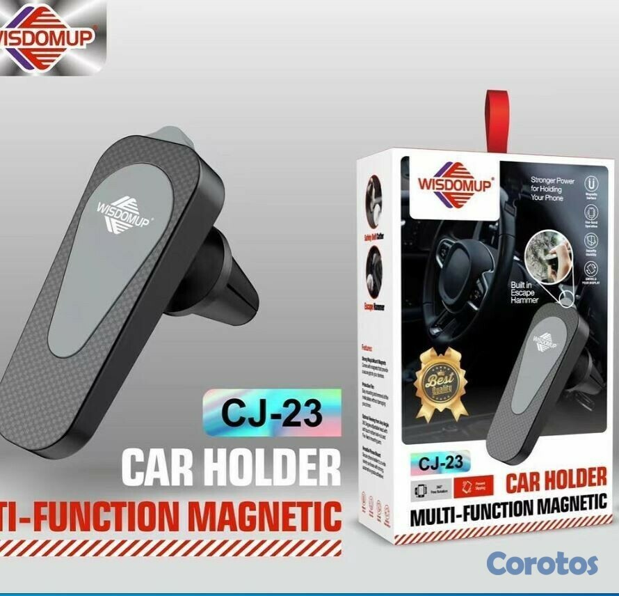 accesorios para electronica - Soporte universal de celular para carro ventanilla de aire CJ-23 3