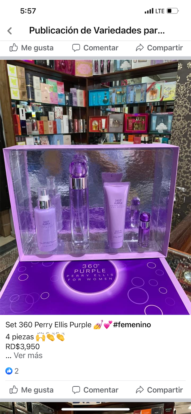 salud y belleza - Set perfume Perry Ellis Purple. Original. AL POR MAYOR Y AL DETALLE 0