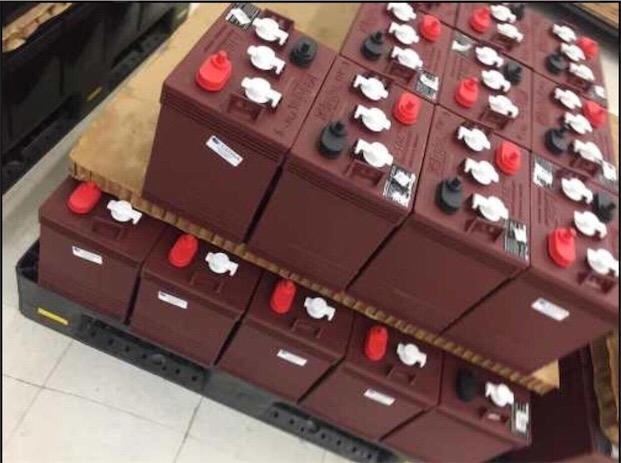 plantas e inversores - Baterías Trojan rojas 225 amperes 6 voltios