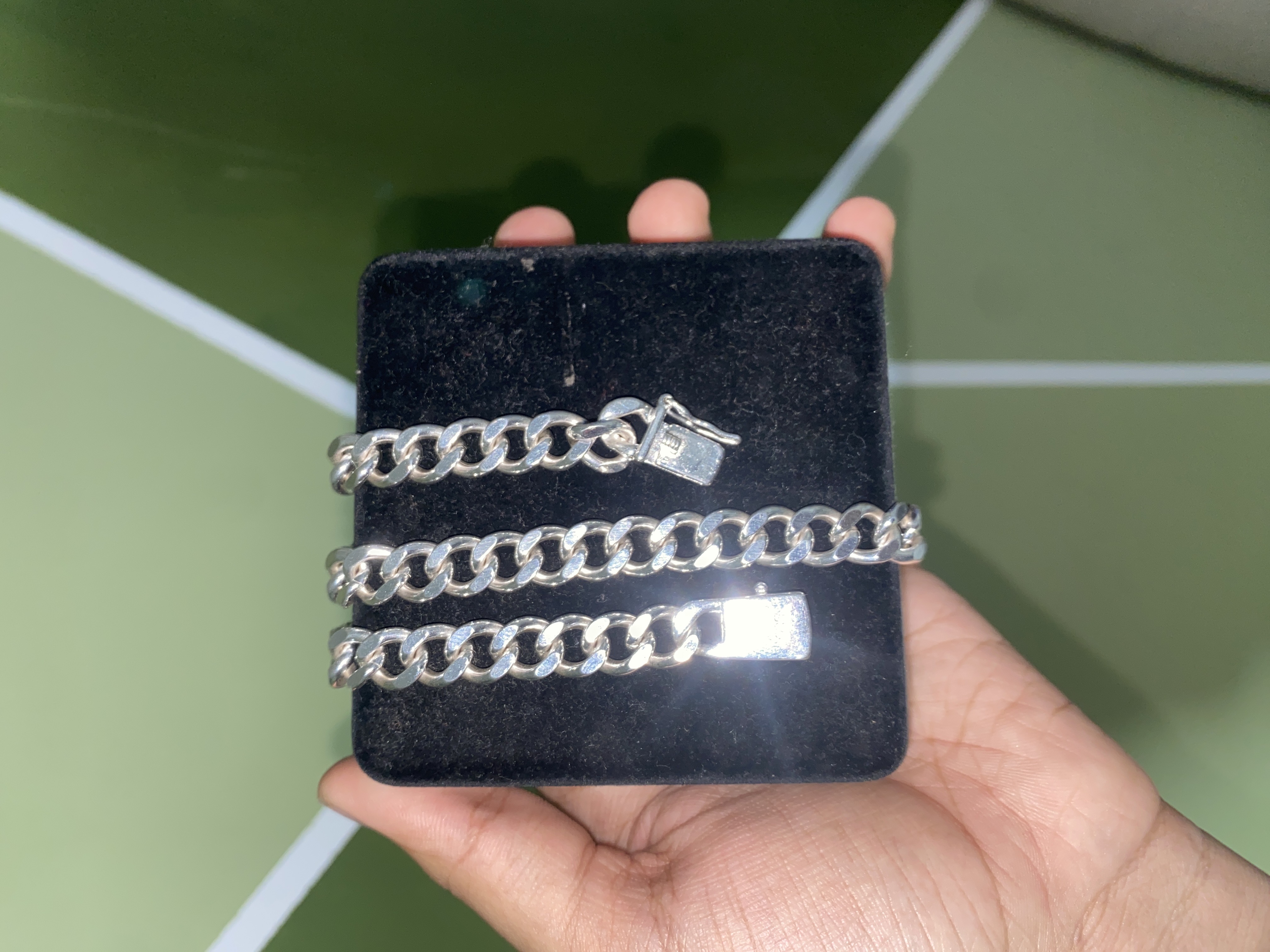 joyas, relojes y accesorios - Cadena Cubana de plata 20 pulgadas  2