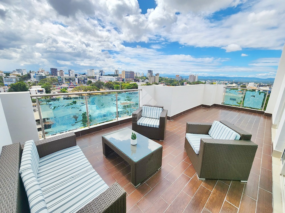 apartamentos - TORRE AMUEBLADA TERRAZA CERROS GURABO STGO.  2
