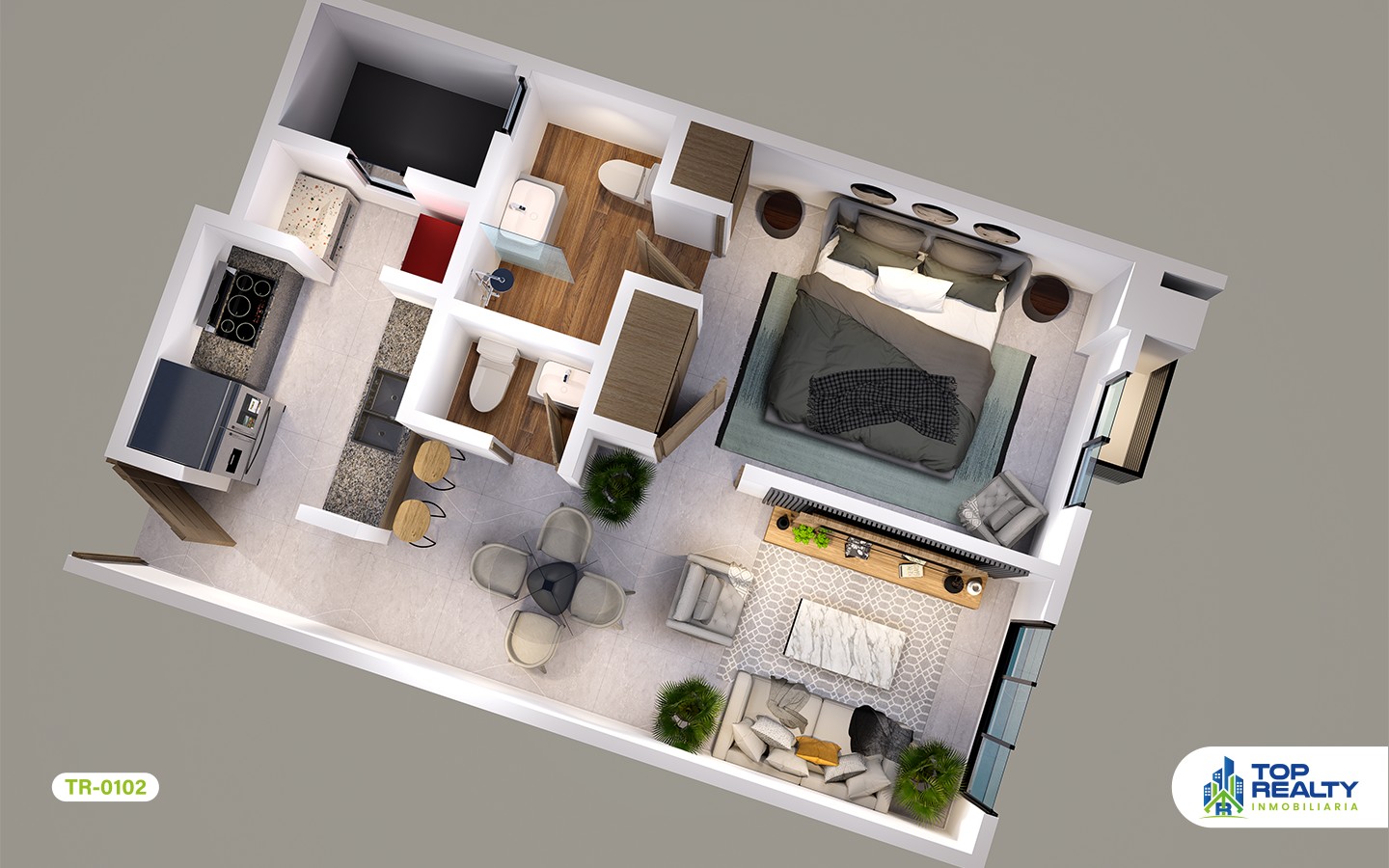 apartamentos - TR-0102 A: Lujo Íntimo: Apartamentos 1 Hab. con Amenidades Exclusivas (AirBnb) 4