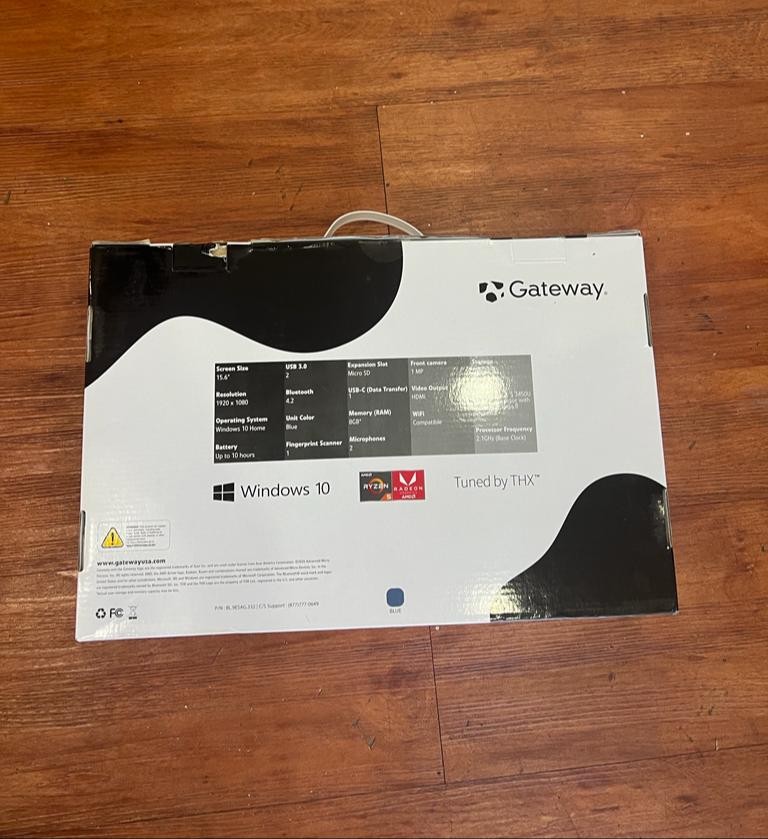 computadoras y laptops - Laptop Gateway 15 Pulgadas Ryzen 5 1