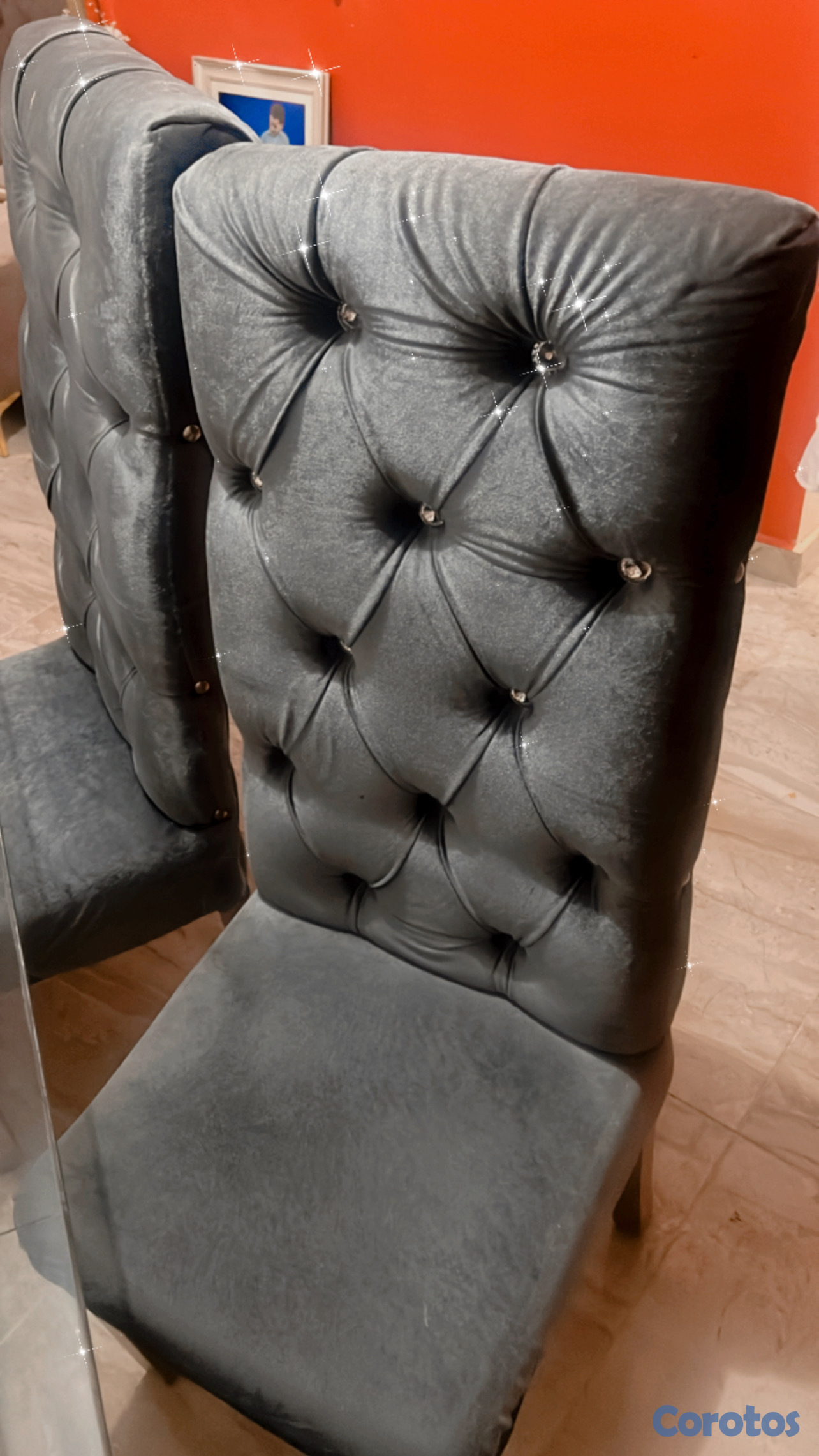 muebles y colchones - vendo juego de comedor como nuevo, el único detalle es en el cristal pregúntale  3