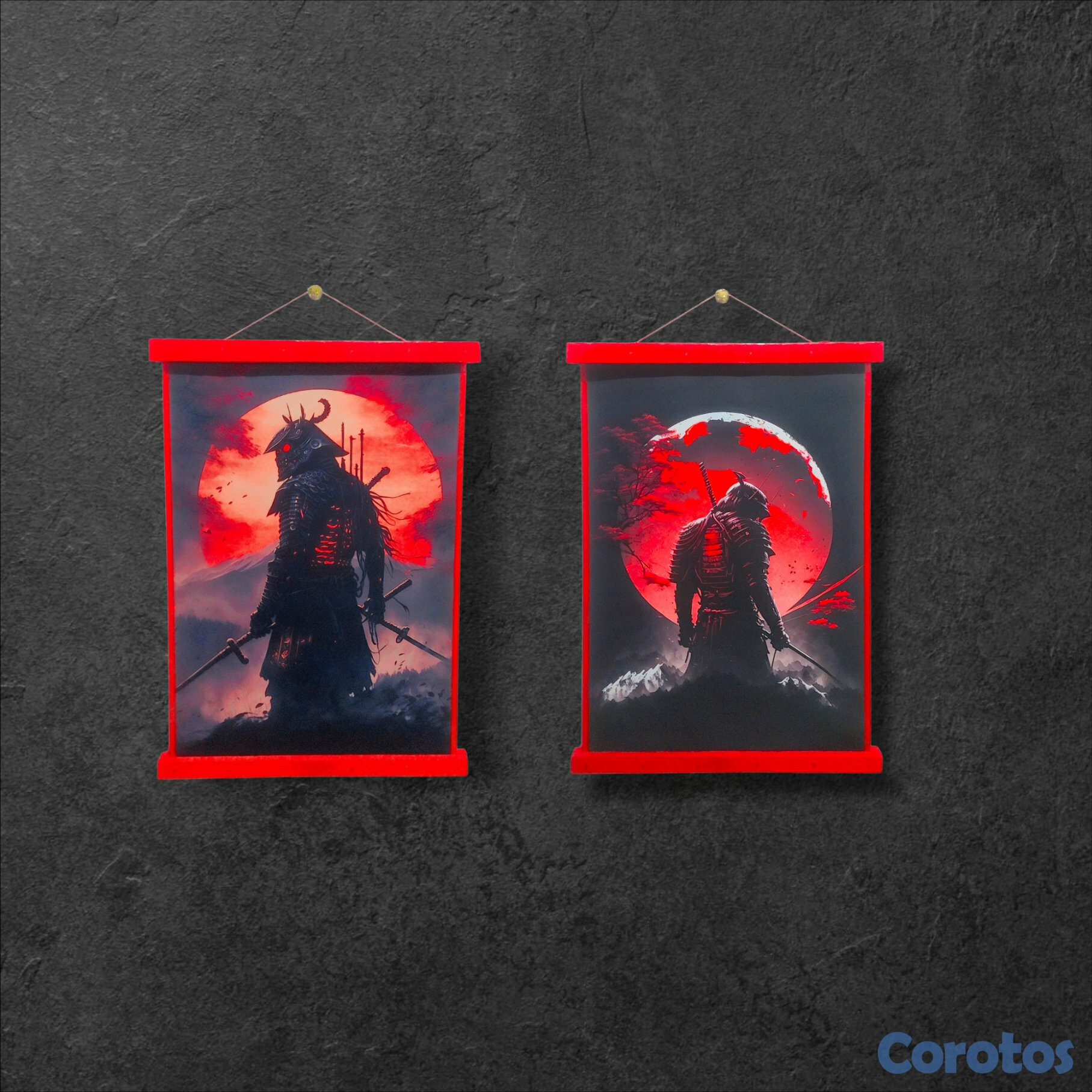 decoración y accesorios - cuadros decorativos 🖼️⛩️ samurái  1