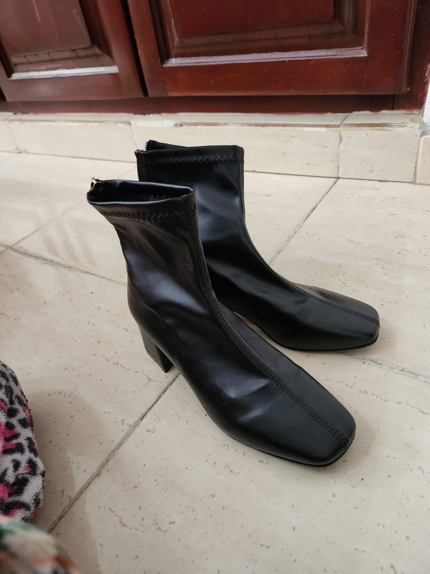 zapatos unisex - Botas de cuero negras 1