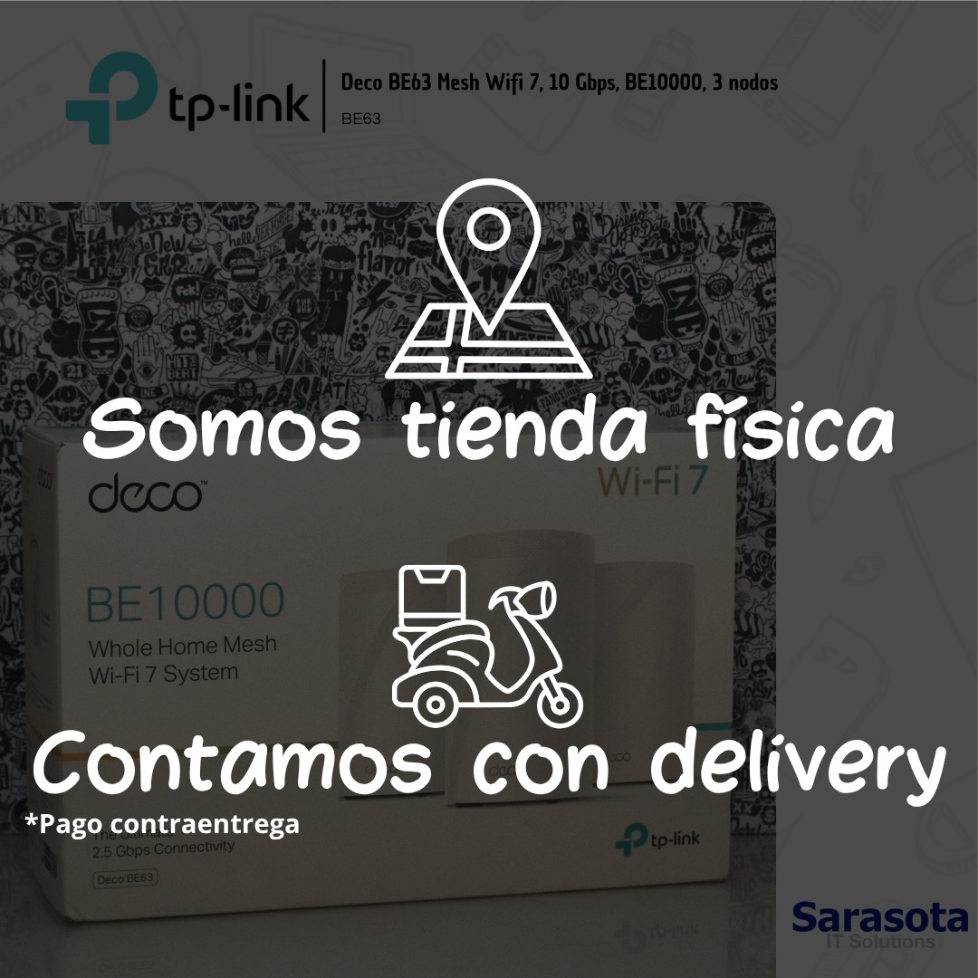 accesorios para electronica - Tp-Link Deco BE63 Mesh Wifi 7, 10 Gbps, BE10000 3
