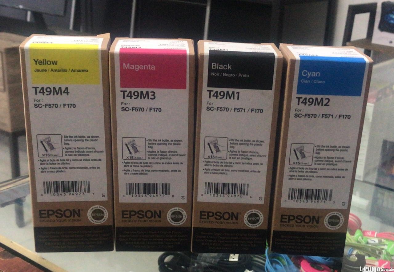 impresoras y scanners - BOTELLA DE TINTA EPSON T49M EN TODOS LOS COLORES  140ML T49M420 PARA SUBLIMACION 1