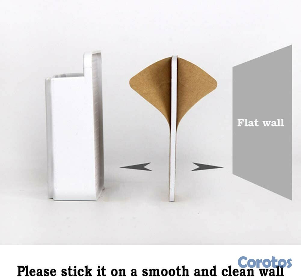 otros electronicos - Soporte de teléfono adhesivo para pared con gancho y agujero de carga. 6