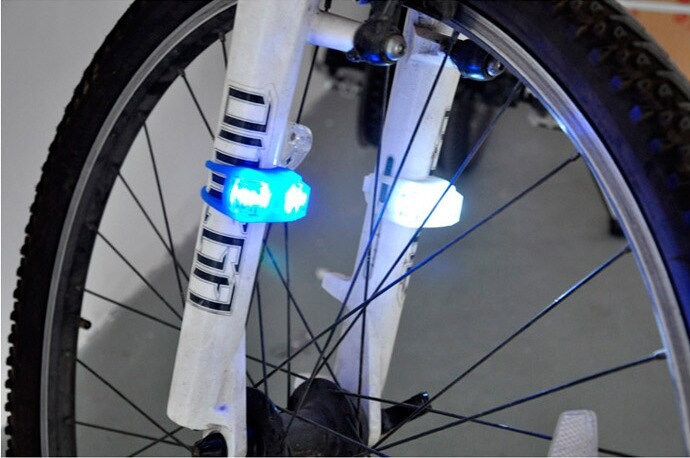 Luz Led de silicon para Bicicleta, casco, motor, Deporte Aire Libre mtb aro 3
