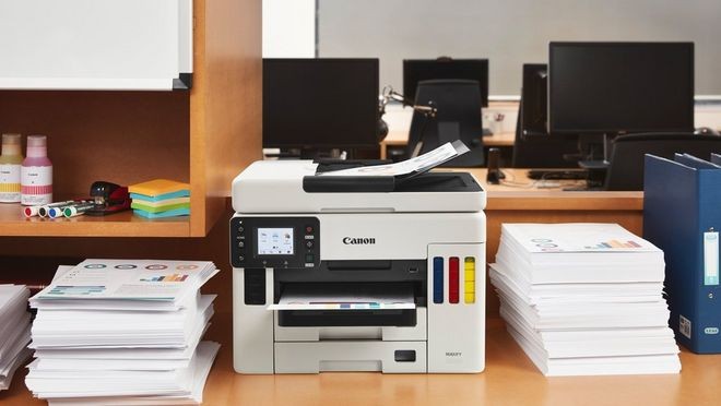 impresoras y scanners - CANON GX7010 MAXIFY, SISTEMA TINTA CONTINUA, COLOR, 45PPM EN NEGRO Y 24PPM A COL