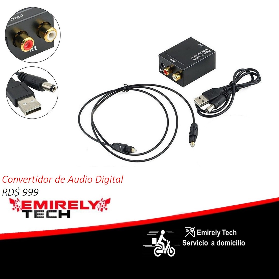 consolas y videojuegos - adaptador convertidor de audio digital a analógico Sonido
