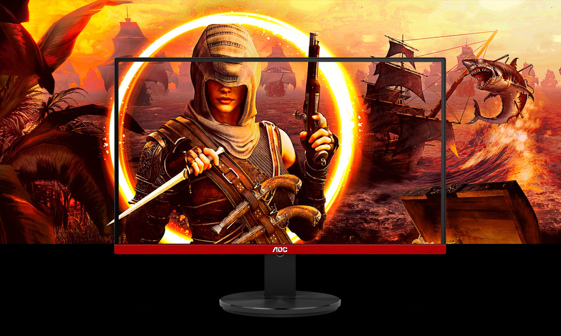 computadoras y laptops - MONITOR 27 pulgadas AOC  VA FULL HD, HDR, FREESYNC 144HZ, 1920 X 1080 PIXELS 0