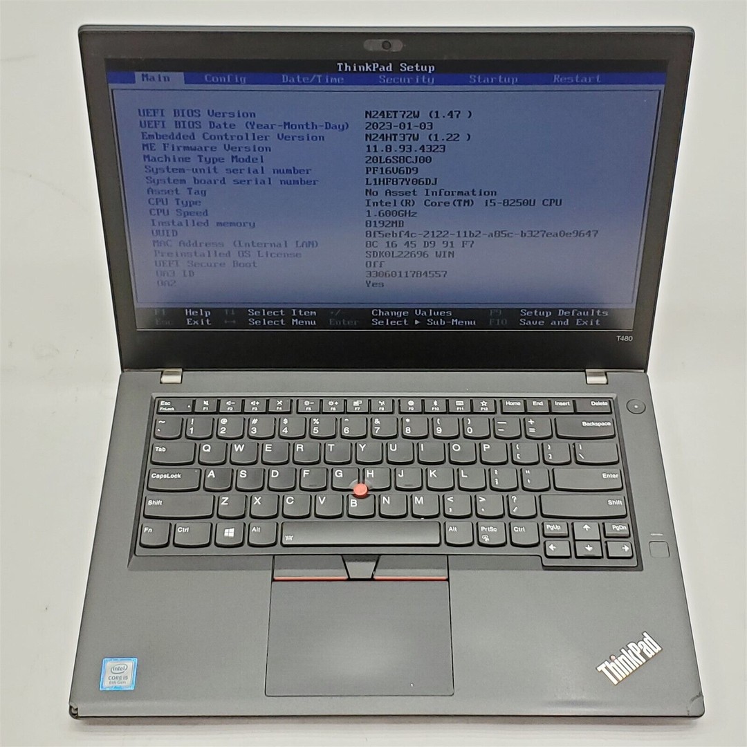 computadoras y laptops - LAPTOP i5 8VA LENOVO THINKPAD 8GB/500HDD 14PGL