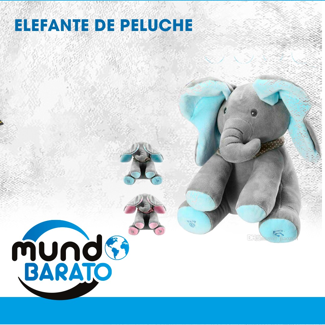 juguetes - Elefante animado de peluche interactivo Canta y Mueve juguete regalo bebe niño