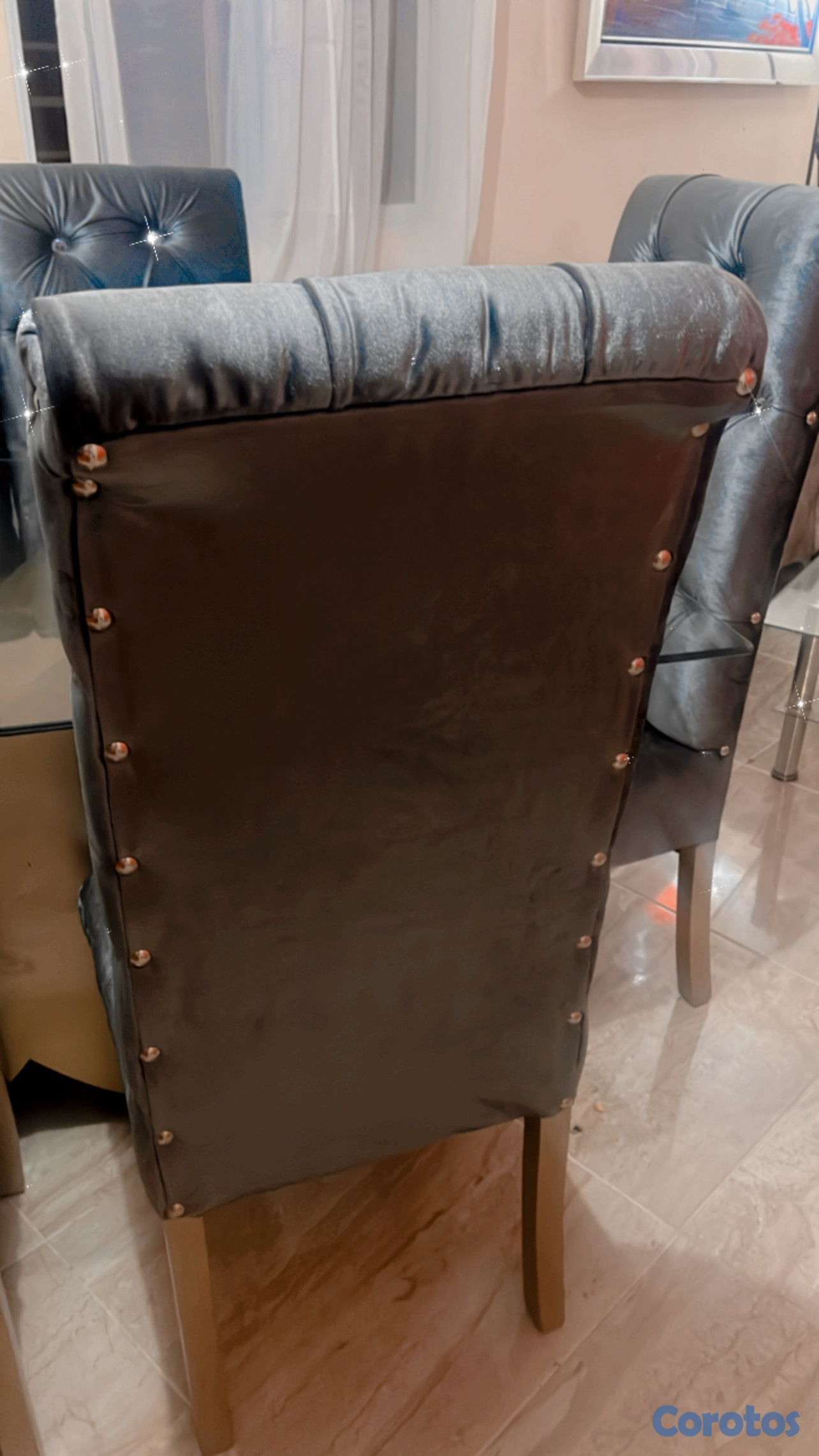 muebles y colchones - vendo juego de comedor como nuevo, el único detalle es en el cristal pregúntale  4