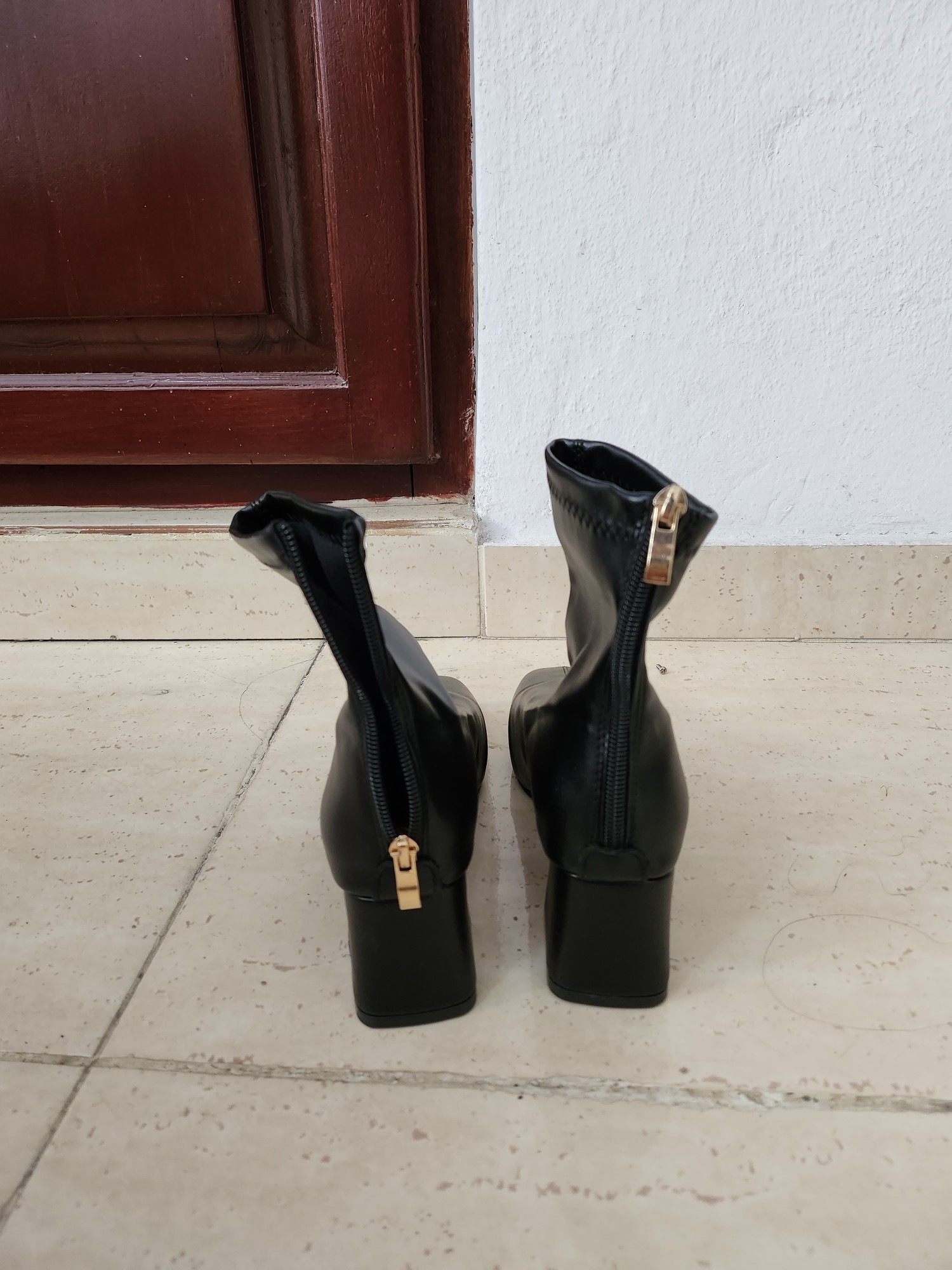 zapatos unisex - Botas de cuero negras 2