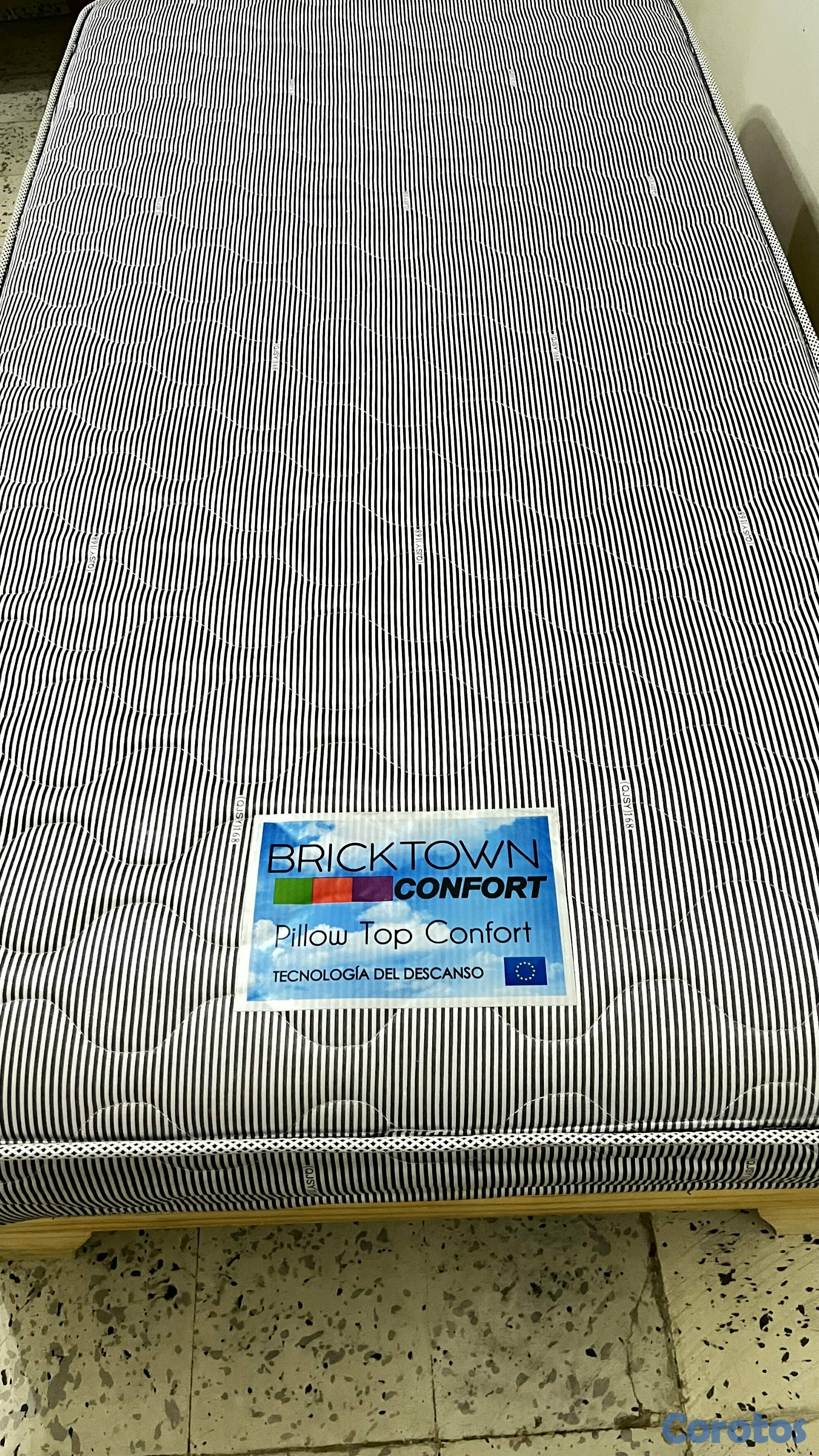muebles y colchones - ESPECIAL ‼️BASE DE CAMA TWIN  + COLCHÓN PILOWTOP INCLUIDO 2
