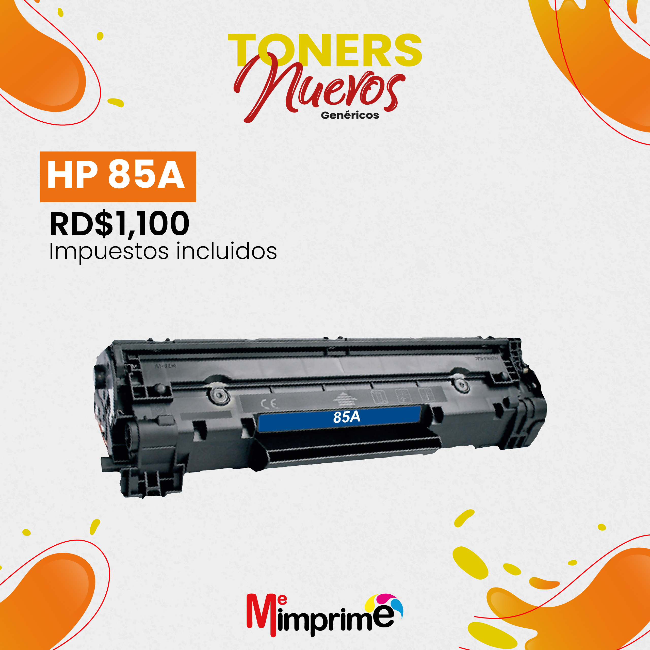 impresoras y scanners - Toner Generico HP 85A