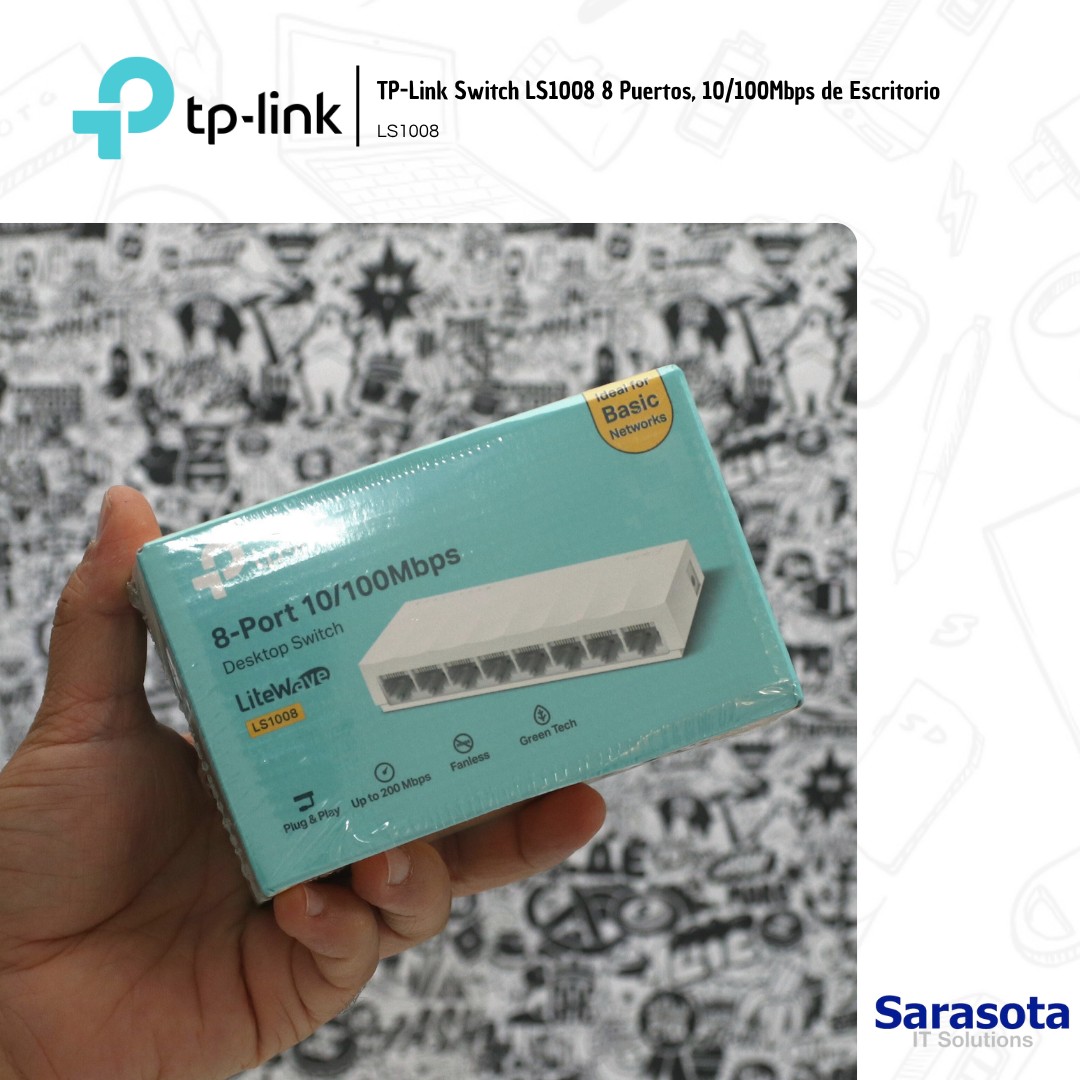 accesorios para electronica - TP-Link Switch de 8 puertos LS1008  0