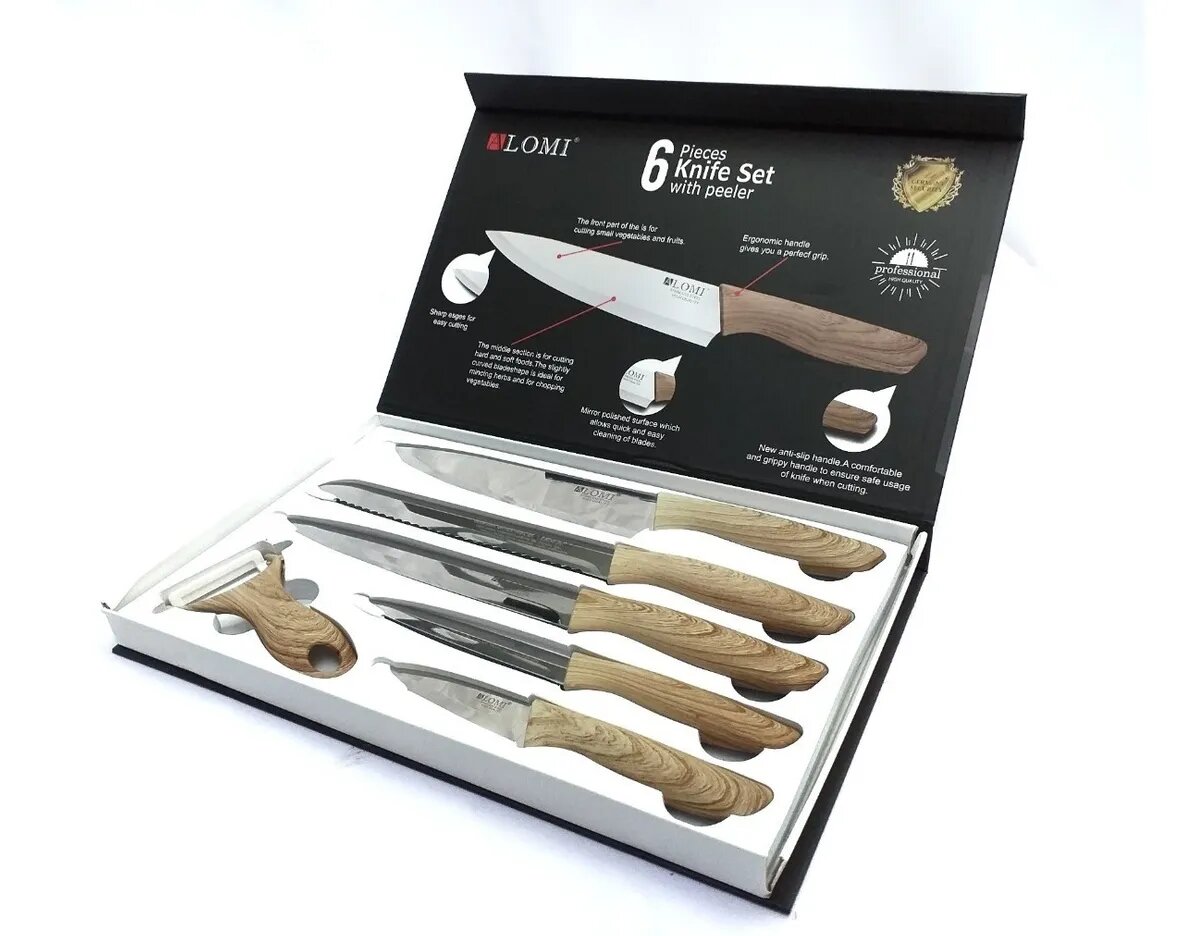 cocina - JUEGO DE CUCHILLOS ALOMI
