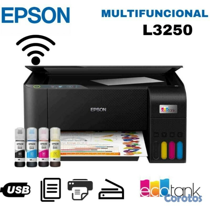 impresoras y scanners - EPSON ECOTANK L3250 MULTIFUNCIONAL IMPRIME, COPIA Y ESCANEA, WIRELESS 