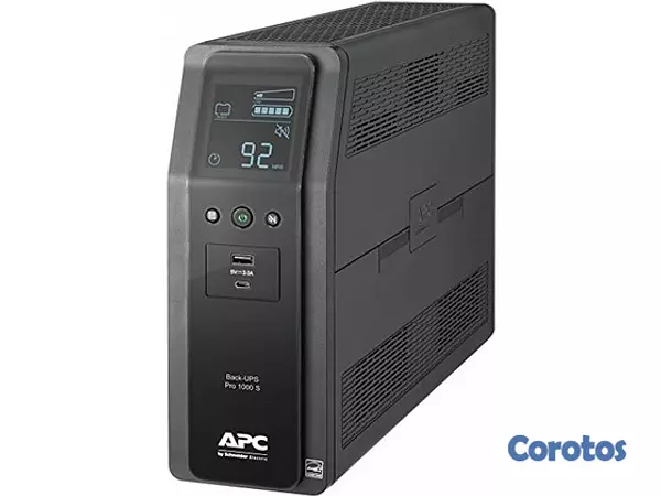 computadoras y laptops - UPS APC BR1000 BACK-UPS PRO, 1.0KVA (1000 VA), 600 WATTS, INPUT 120V / OUTPUT 12 2