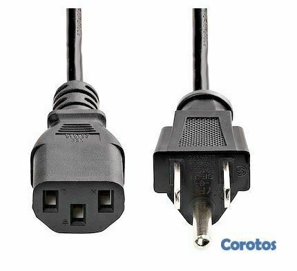accesorios para electronica - Cable de Alimentación US Plug de 6ft 3 Clavijas  1