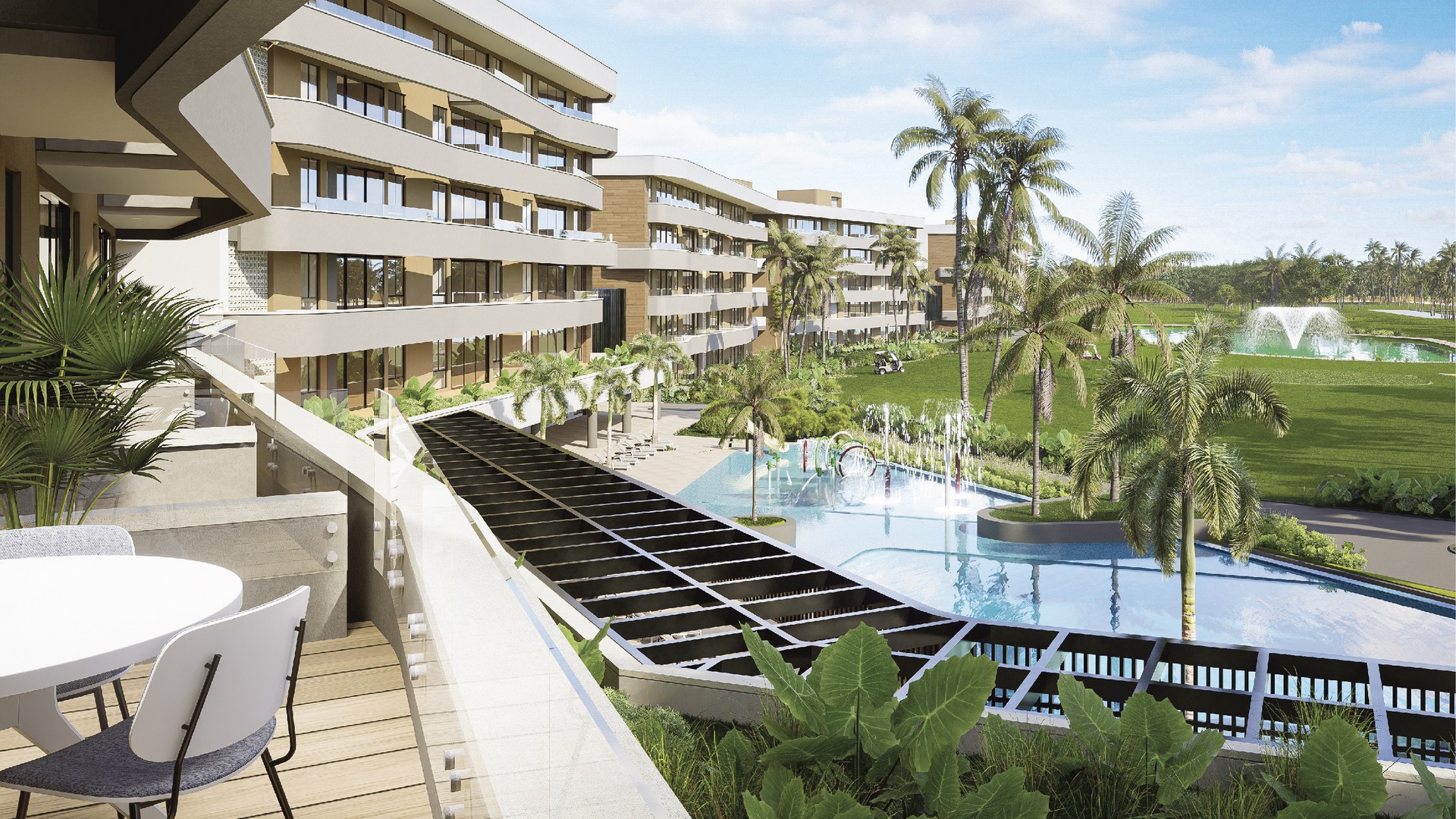 apartamentos - Venta de apartamentos en bávaro Punta cana con Club de Playa y campo de golf. 3