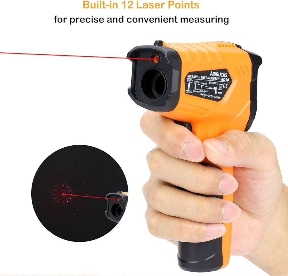 herramientas, jardines y exterior - Termometro laser digital INGCO, no apto para medir temperatura corporal. 1