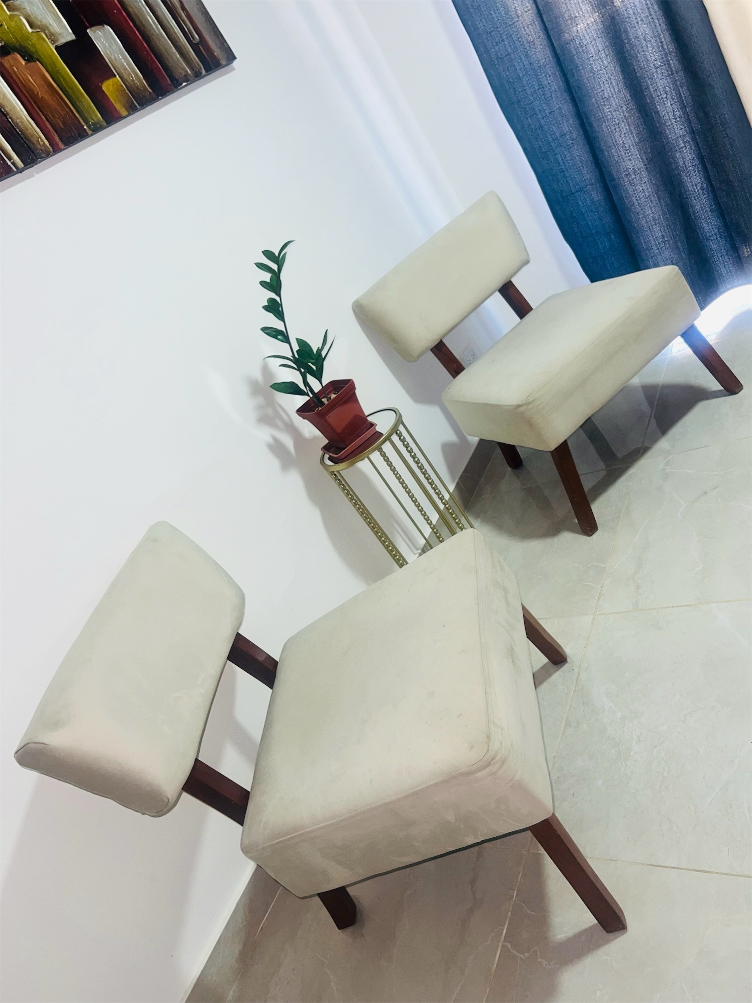 muebles y colchones - Butacas de caoba, ideal para sala de estar, pasillo o recibidor  3