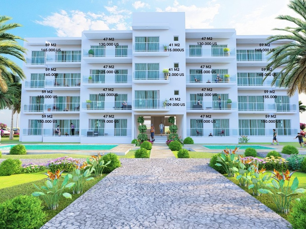apartamentos - Apartamento de 1 habitación en venta en Sosúa