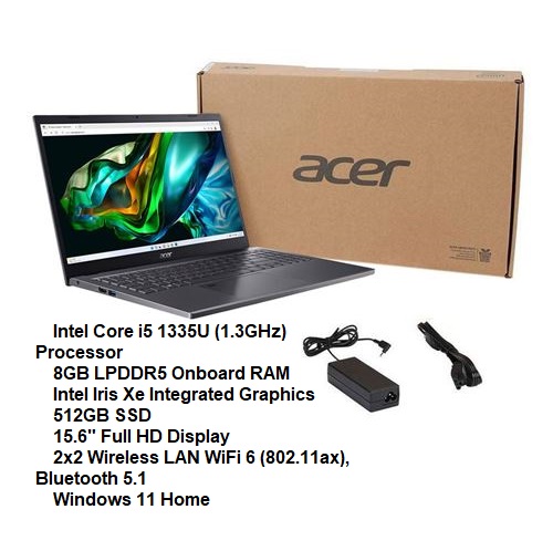 computadoras y laptops - ACER ASPIRE A515 15.6 I5 13TH 8GB DDR5 512GB SSD 1