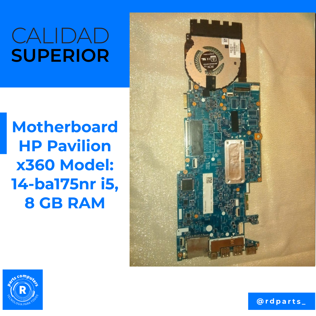 computadoras y laptops - Motherboard HP Pavilion x360 Convertible i5+ 8GB 0
