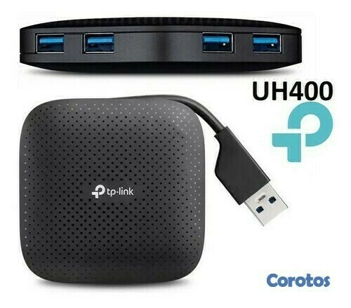 computadoras y laptops - Hub TP-LINK Portátil de 4 Puertos USB 3.0 UH400 1