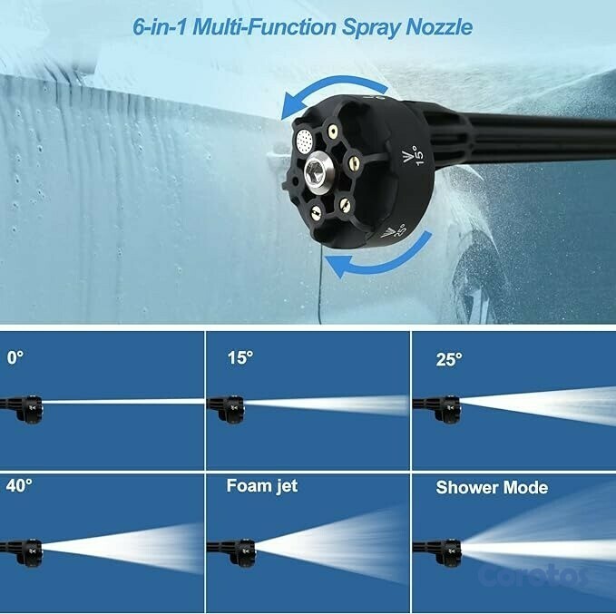 herramientas, jardines y exterior - Maquina de agua a presion portatil hidrolavadora inalambrica, 1 baterias 48v QH- 2