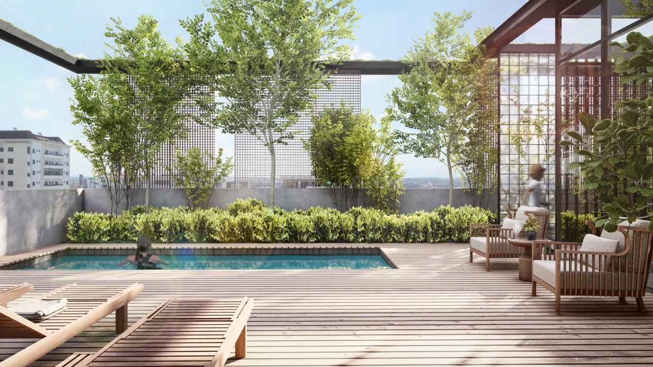 apartamentos - ESTUDIO CON LINEA BLANCA Y PISCINA LA TRINITARIA SANTIAGO 2024 3